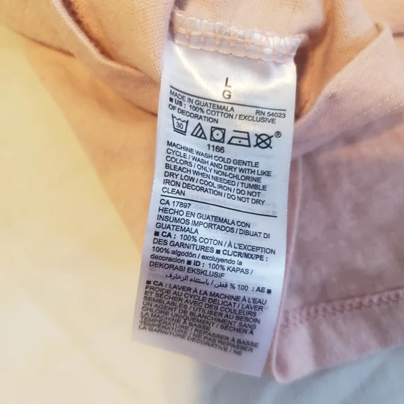 MTV Old Navy Juinors Graphic Tee Crop Top Light Pink Large - Picture 7 of 7